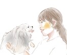 似顔絵描きます 水彩画のような優しいタッチの似顔絵を残しませんか。 イメージ2