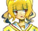 手描き水彩でかわいいデフォルメ描きます SNSアイコンやプレゼントにも使える水彩イラスト イメージ2
