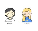 SNS等で使えるアイコン・似顔絵描きます シンプルでゆるかわいいイラスト イメージ2