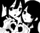 ダーク、病み系なアイコンイラスト描きます ダーク、病み系、女の子◎ご相談のみも可！ イメージ1