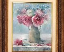 印象派のようなタッチのプロの画家が油絵を制作します サイズ：F3/額付/表紙絵/贈答用/お部屋やオフィスに飾る絵 イメージ4