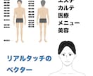 商用利用OK、美容やビジネス向けイラスト書きます ビジネス・エステ・美容・脱毛・筋トレ・医療など用途いろいろ イメージ4