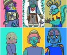 超～☆個性的なキャラ作成、致します 商用化OK☆提案·修正、納得するまで、著作権譲渡!!! イメージ3