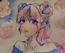 アナログ透明水彩でアイコンイラスト描きます 鮮やかなアナログイラストでアイコンを彩りましょう イメージ3