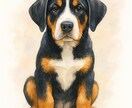 犬 猫 似顔絵 ペット  イラストにします ペットのあたたかい思い出を＊心に残るイラストアート イメージ1