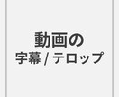 動画へ字幕、テロップを入れます あなたの編集作業をサポート！手間のかかる作業お任せください イメージ1