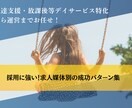児発、放デイ開業の職員採用マニュアルます 求人媒体選びから面接まで対応！ イメージ1