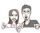 似顔絵描きます 記念やウェルカムボードなどに是非 イメージ1