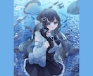 キラキラしたかわいい1枚絵を描きます 大切な思い出や、グッズ制作に！ イメージ3