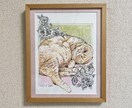 愛らしいペットさんの似顔絵を色鉛筆で描きます "うちの子"の特別な1枚はいかがでしょう イメージ4
