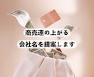 商売運と信頼を引き寄せる会社名を提案します 上場企業を支えてきた経験を活かし、信頼される社名を提案します イメージ6