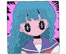 可愛くてどこか不思議な絵を描きます シュールでうにょうにょ目のキャラ描きます！全力で頑張ります！ イメージ8