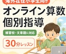 海外在住小学生の算数をオンライン指導します 補習校・文章題のつまずきを個別サポート イメージ1