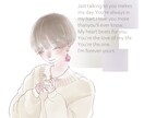 おしゃれなイラスト制作します 線画メインの淡色イラストいかがですか？ イメージ2