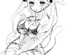 ご希望のキャラのラフイラスト描きます 似顔絵OK♪数時間でお渡し可能！ イメージ1