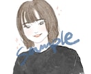 ゆる似顔絵(デジタル)を描きます 少し単純化したアナログ風の似顔絵です。 イメージ1