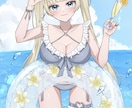 最短当日⭕️かわいい水着イラスト描きます 商用料金込み‼️夏にピッタリな水着量産イラストです！ イメージ5