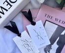 写真映えする席札お作りします 【リボン×パール】で最強の組み合わせの席札♡ イメージ2