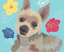 データでお渡し♡ペットの似顔絵をアートに描きます SNSのアイコン、グッズへの加工も自由♪ イメージ4