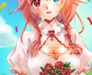 配信・サムネ・ヘッダー・一枚絵の女の子描きます かわいい女の子を丁寧なヒアリングで形にします♪ イメージ2