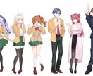 3名様限定！特別価格で女の子の立ち絵を描きます 表情差分込み！透明感のある可愛い女の子の立ち絵を描きます！ イメージ2