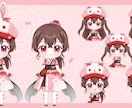 かわいいミニキャラのVTuberを制作します VTuber用キャラクターデザイン、パーツ分け、モデリング イメージ5