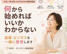 起業・ビジネスの悩みを整理して次の一歩を見つけます 何から始めればいいかわからないを一緒に整理します イメージ1