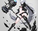 イラスト立ち絵、キャラデザを制作します ゲームのキャラクターとして、グッズや イメージ1