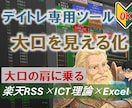 大口の意図を可視化します。無料お試しで体感できます 初心者でも大口の意図が読める、判断力を高めるツールです イメージ1