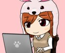趣味や職業をミックスした低頭身キャラを作成します ブログやSNS・動画のアイコンに！動物帽子がオススメ！！ イメージ4