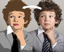 修正無制限！！低価格でお洒落な似顔絵描きます アイコン、ヘッダー、名刺、プレゼント、グッズ等に活用下さい！ イメージ2