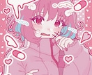 商用無料！汎用性の高い可愛い1枚絵を描きます パステルポップ、かわいい女の子、中性的な男の子が得意です❣️ イメージ8