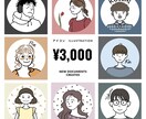 似顔絵★SNS用など★作成します 顔の表情変更・背景色変更・文字入れ無料！ イメージ1