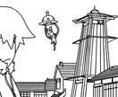 商用OK！シンプルな人物＋背景を描きます 表紙、挿絵などワンポイント絵が欲しいときにおすすめです。 イメージ1