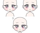 デフォルメかわいいぴえんな量産アイコン制作します アイコンに使いやすい量産イラストを制作します イメージ3