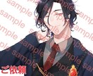 アイコン用、sns、個人用のイラスト描きます かっこいい感じの男性キャラが好きな方。 イメージ4