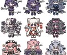 2～2.5頭身ＳＤキャラクターイラストを制作します から通常の等身イラストまで幅広く作成致します。 イメージ2