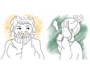 商用利用OK！雰囲気のある白黒アイコンを描きます 【オプションで色の追加も◎インスタ・LINE・ブログなどに】 イメージ6