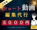 ショート動画を制作します バズる為のノウハウを詰め込んだショート動画制作 イメージ1