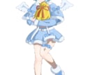 商用利用込み！全身立ち絵を透過素材として提供します 配信準備中や、ポスト、サムネイル用素材が欲しい方へ！ イメージ1