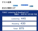TOIECのスコアアップのアドバイスをします 英語0から5年で875点まで上げたノウハウ伝授します イメージ1