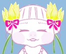 赤ちゃん✕花のイラスト作成します アイコンなどに使用できるアイコンを作成します。 イメージ2