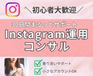 初心者大歓迎｜30日間インスタ運用コンサルします 現役発信者がインスタ初心者さんのインスタ運用をサポート！ イメージ1