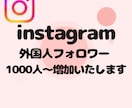 instagramフォロワー1000人〜増やします 【即対応】あなたのアカウント信頼度高めませんか？？ イメージ1
