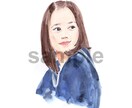 手描きの「水彩似顔絵」描きます 雰囲気ある完全オリジナルの似顔絵 イメージ1