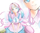 クールなイラスト制作します 【単色背景・色彩強め・クールなオリジナルキャラ】 イメージ9