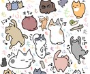 ごちゃごちゃしたイラストを描きます まるでパズルのピースみたい。ちょっぴりクセになるイラスト♪ イメージ1