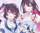 商用可◎こだわりを叶えたイラスト制作します 配信、MV、壁紙、グッズ化等多用途に対応します◎ イメージ7