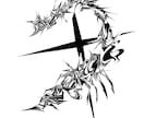 抽象トライバルのオリジナルイラストをデザインします 唯一無二のデザインで貴方だけのタトゥーイラストを提供 イメージ3