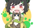 パッと目を引く可愛いデフォルメイラスト描きます VTuber·SNS·配信活動に使えるイラストをご提供します イメージ6